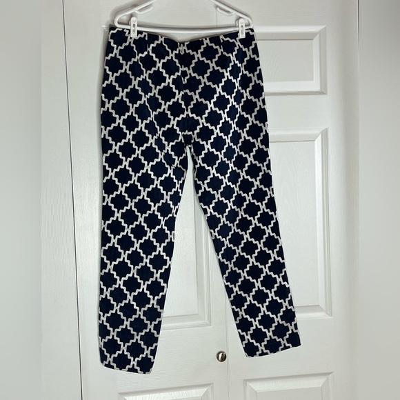 Nautica Navy and White Geometric Women’s Pants - Picture 3 of 10